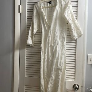 Jcrew eyelet white Cover up pool dress